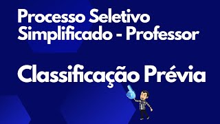 Processo Seletivo Simplificado  Professor [upl. by Curcio]