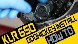 THE BEST KLR650 DOOHICKEY INSTALL VIDEO ON YOUTUBE  AVOIDED CERTAIN DISASTER [upl. by Oiruam]