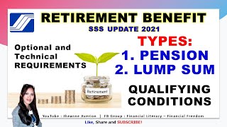 SSS Retirement Benefits Requirements  SSS Pension Requirements  SSS Lump Sum Requirements 2021 [upl. by Aicila]