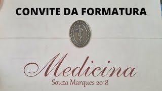 Formatura de medicina  Convites da faculdade  Vlog [upl. by Anig961]