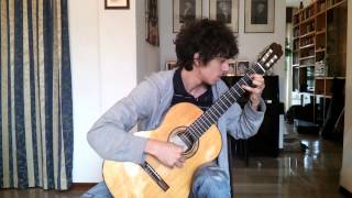 LEO BROUWER estudio sencillo n° 6 etude simple n6 guitar Gabriele audio  video HD [upl. by Ruberta705]