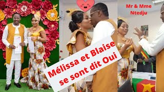 Mariage des acteurs Camerounais Mélissa Kouamen Mira et Blaise Option  César [upl. by Nanfa]