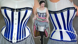 I made weird Victorian underwear its a knit onesie amp a pretty 1890s corset  historical sewing [upl. by Nosmas]