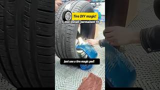 How to turn your tire into a nailproof nonleaking one Just use a magic pad tire tirefactory [upl. by Etiragram96]