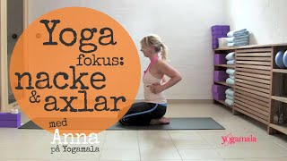 15 min yoga för nacke och axlar [upl. by Ahseenak]