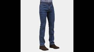 Calça Jeans Masculina Tassa Cowboy Cut com Elastano 35791 [upl. by Ahtela888]