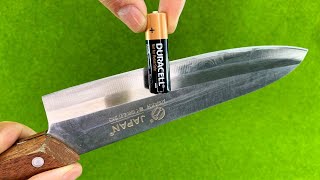 Easy Way To Sharpen A Knife Like A Razor Sharp  Amazing Idea [upl. by Levenson]