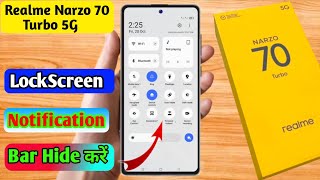 realme narzo 70 turbo lock screen notification panel hiderealme narzo 70 turbo notification bar off [upl. by Etnaihc]