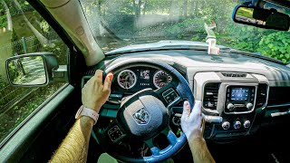 2014 Dodge Ram HEMI 57 V8 390 HP 0100 POV Test Drive 800 Joe Black [upl. by Valerye]