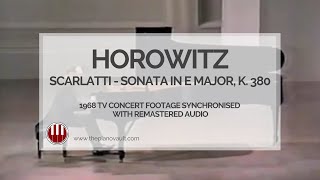 Horowitz  Scarlatti Sonata in E Major K380 Carnegie Hall Remastered Audio [upl. by Nad]