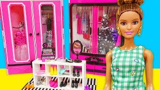 Barbie ve Oyuncak Bebekler için Kıyafet Dolabı  Barbie Oyunları  EvcilikTV [upl. by Aseel55]