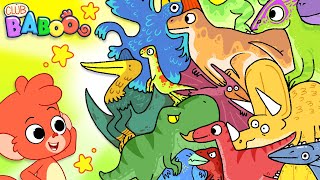 Club Baboo Dinosaurs  LONG 2 HOUR VIDEO  Learn Dinosaur Names like TRex with Puzzles [upl. by Ablem375]