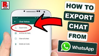 HOW TO EXPORT CHAT FROM WHATSAPP [upl. by Viva]