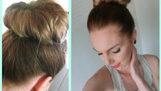 Chignon Bun Simple  Tutoriel [upl. by Girovard878]