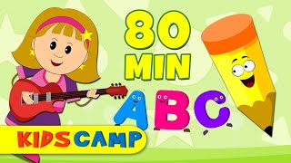 ABC Song  More Nursery Rhymes And Kids Songs by KidsCamp [upl. by Nosmirc]