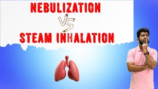 Is steam inhalation better than Nebulization🤔 nebulization steam inhalation vapour [upl. by Nonaihr613]