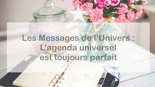 LES MESSAGES DE LUNIVERS  LAGENDA UNIVERSEL EST TOUJOURS PARFAIT [upl. by Jacklyn]