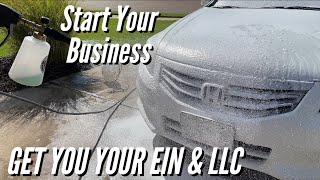 Start Your Mobile Detailing Business EIN LLC amp Licenses [upl. by Yneffit]