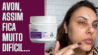 CREME FACIAL HIDRATANTE NOITE AVON CARE  RESENHA [upl. by Akinwahs]