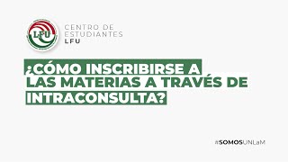 ¿Cómo inscribirse a las materias a través de Intraconsulta  UNLaM [upl. by Ueihtam634]