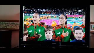 Australia FIFA World Cup Morocco Colombia Hymne National Anthem Maroc Morocco 2023 النشيد الشريف [upl. by Anidem]