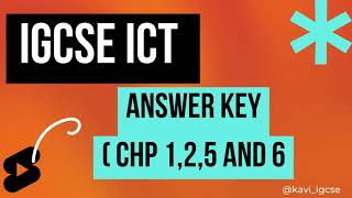 IGCSE ICTAnswer Key to Hodders ICT3rd Edition Book [upl. by Ahsineg942]