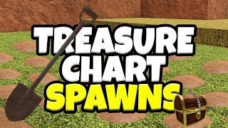 TREASURE CHART SPAWNS  Arcane Odyssey [upl. by Nallac155]