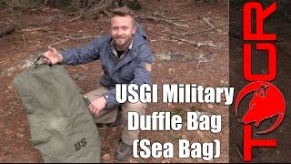 Large and Inexpensive  USGI Military Duffle Bag Sea Bag [upl. by Odrarej]