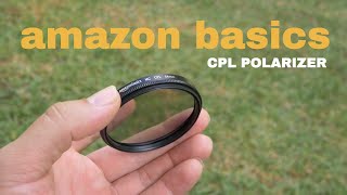 AmazonBasics Circular Polarizer Lens  52 to 82mm [upl. by Woodhouse]