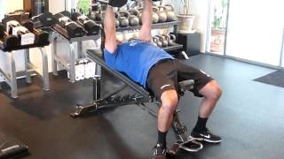 Dumbbell FlySqueeze Press Combination Chest Exercise [upl. by Sassan]