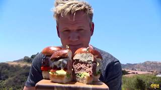 Gordon Ramsays perfect burger tutorial  GMA [upl. by Ladnyc978]