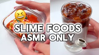 Satisfying Food Slime ASMR  No talking Asmr Slime Foods [upl. by Lazaro]