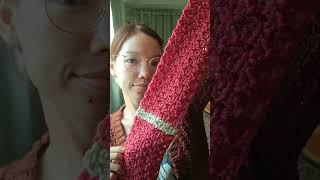 Crochet Christmas scarf 🧣🎄⛄ shorts  Chenda DIY [upl. by Ociredef]