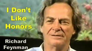 I Dont Like Honors by Richard Feynman [upl. by Reube269]