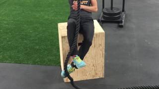 Modified Rope Climb1  Using box to practice the foot wrap [upl. by Nilloc]