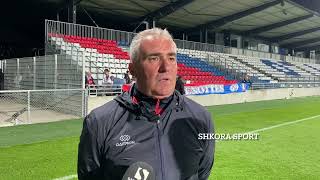 Trajneri Nikolin Leka prononcohet pas miqesores Olympique Lyonnais vs Vllaznia [upl. by Sheba]