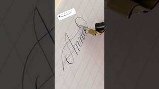 kaligrafia calligraphy handwriting script lettering copperplate writing diy cursive art [upl. by Nowujalo]