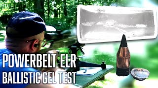 How effective are PowerBelt ELR Muzzleloader Bullets  100yard Ballistic Gel Test [upl. by Eachern822]