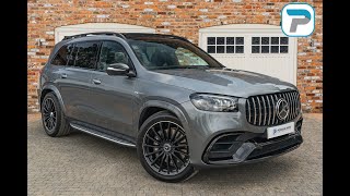 202121 MERCEDES GLS 63 V8 AMG NIGHT EDITION IN SELENITE GREY METALLIC WITH BLACK LEATHER INTERIOR [upl. by Hannaoj]