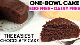 Egg Free Dairy Free Chocolate Cake Recipe  Fuzz amp Buzz [upl. by Popele]