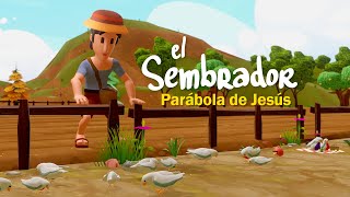 El Sembrador Parábola de Jesús 🌾 BIBTOONS  Historias Bíblicas Animadas [upl. by Dolorita]