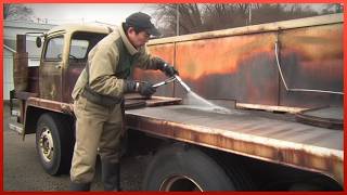 Man Repairs Rotten Old Truck Back to New  Start to Finish Conversion by garage9845 [upl. by Edrahs]