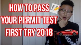 How To Pass Your Permit Test First Try 2018 [upl. by Ardnasirk832]