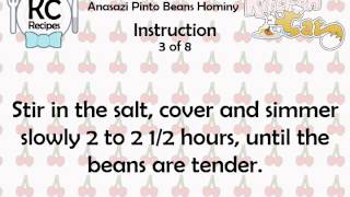 Anasazi Pinto Beans Hominy  Kitchen Cat [upl. by Lleoj]