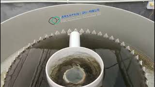 PP Vertical flow sedimentation tank running video [upl. by Pheni307]