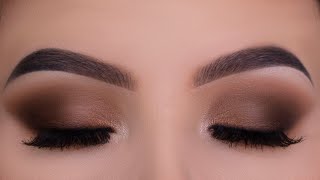 Classic Everyday Brown Eye Makeup Tutorial [upl. by Iknarf]