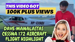 DAVE MANALASTAS CESSNA 172 AIRCRAFT FLIGHT HIGHLIGHT🥰❤️😍 davemanalastas davemanalastasangels [upl. by Osmond473]