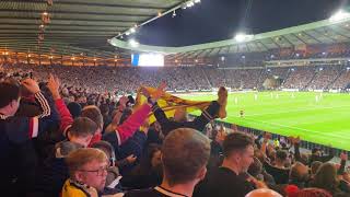 John Souttar Goal  Scotland 2 v 0 Denmark Hampden Park Glasgow  Football  15112021 [upl. by Gerstner]