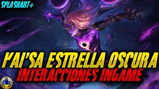 KAISA ESTRELLA OSCURA INGAME Y TODAS SUS INTERACCIONES EN LA GRIETA DEL INVOCADOR [upl. by Chemosh]