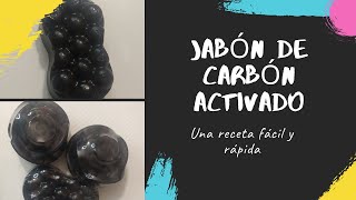 COMO HACER JABÓN DE CARBÓN ACTIVADO FACILMENTE [upl. by Anelrahc]